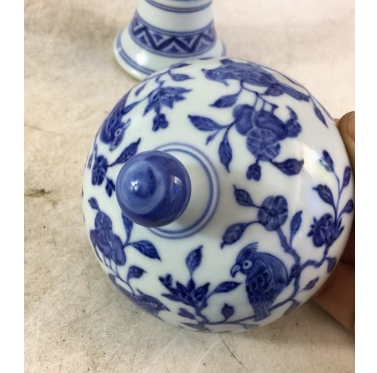 中国　とう彩　花草紋高足杯　大明成化年製銘　送料込み1019 中国 とう彩 花草紋高足杯 大明成化年製銘 送料込み1019 中国 とう彩